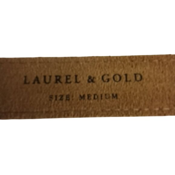 Laurel and Gold SANTA MONICA Leather Belt in Latte Tan - Picture 3 of 5